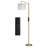 62" Arched Floor Lamp with Remote Control and Bulb Included-1986957865