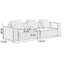 Canapé modulaire gris en coton et lin-109050822-109050824