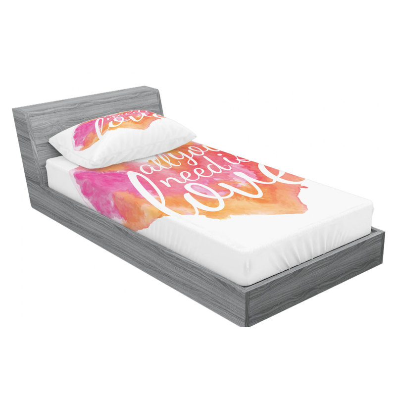 Microfiber Sheet Set, Twin Sheet Set with Fitted Sheet