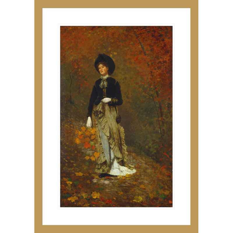 «Autumn» par Winslow Homer, impression giclée sur cadre, H 29,5 po x l 20,75 po