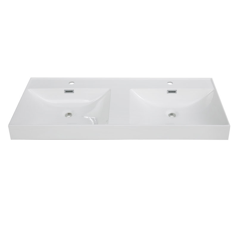 47.2" Solid Surface Resin Streamline Vanity Top