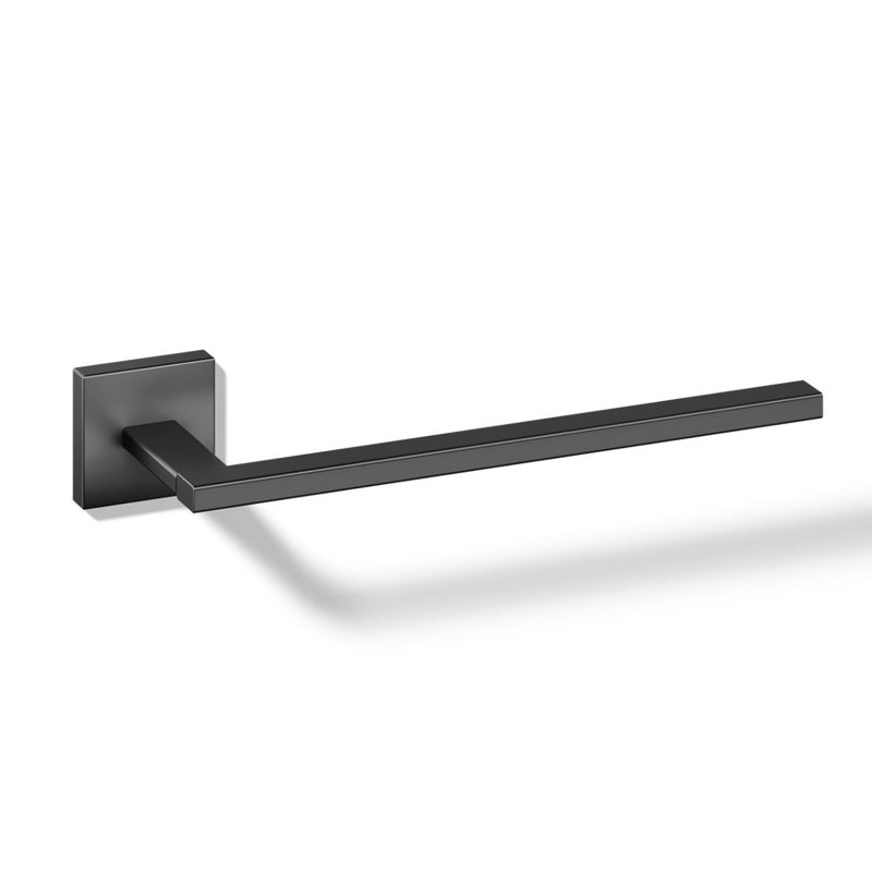 Square Towel Arm, Matte Black