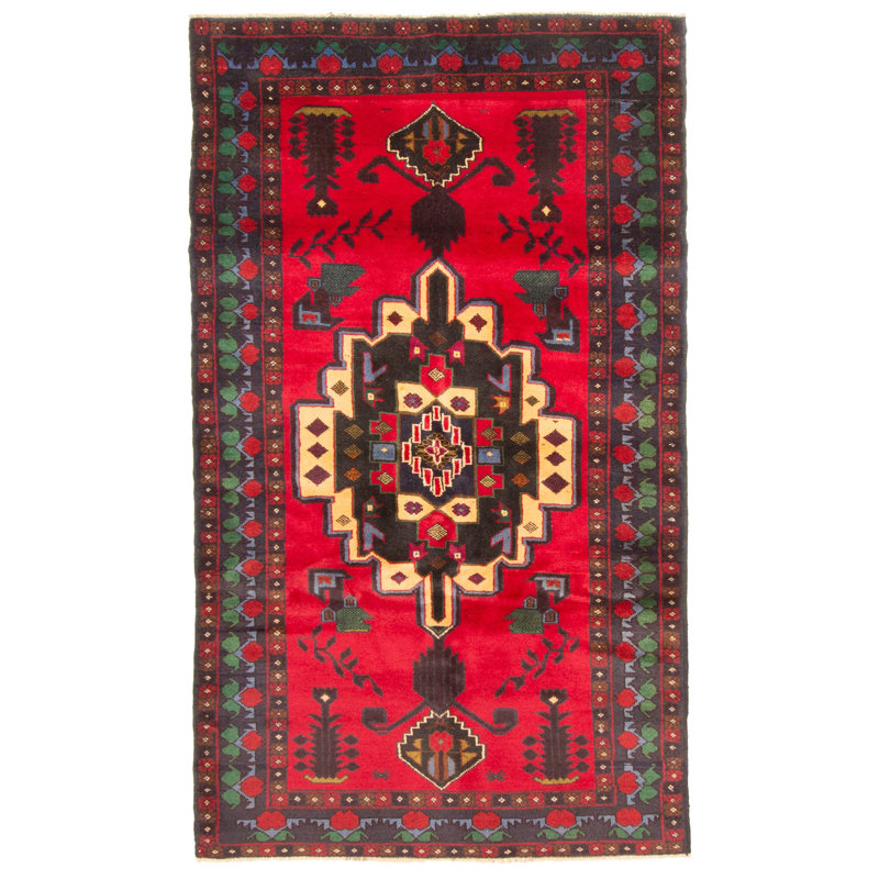 Teimani Red Rug 3'7" x 6'3"