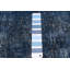 Tapis bleu marine en laine noué à la main de conception unique 9 pi 4 po x 12 pi 5 po New Age