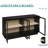 Black Modern Sideboard Cabinet With 4 Glass Doors, Buffet Cabinet With Storage