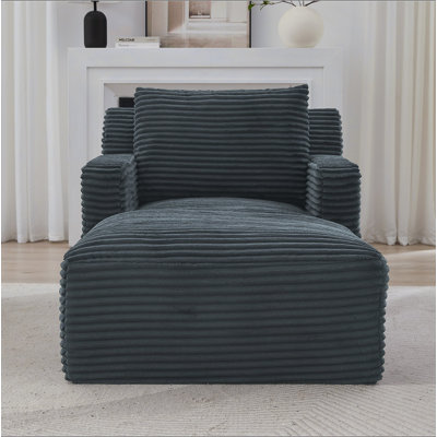 Méridienne intérieure simple, revêtement en velours côtelé moderne, aucun assemblage requis, canapé-lit confortable pour le salon, le bureau, l’appartement