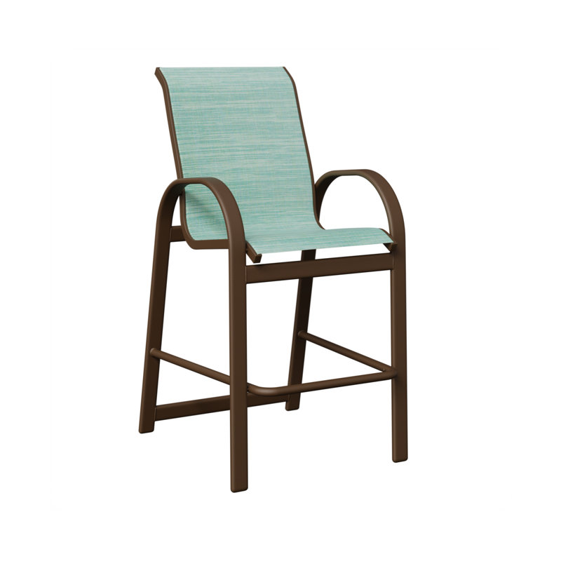 Fauteuil de bar berlinois Mesquite Berlin, Filon de bois mesquite, Paysage marin