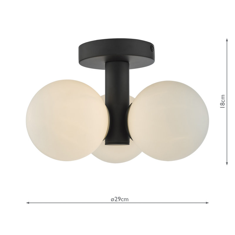 Pragathi Glass Semi Flush Mount