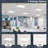 Slim Surface Mount Panel Light 5CCT 2700K-5000K Dimmable LED Panel Light 3300 Lumens  Edge Lit Damp Rated ETL