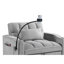Convertible Sleeper Chair Sofa Bed Adjustable Pull Out Sleeper Chair Bed Multi-Pockets Folding Sofa Bed for Living Room Bedroom Small Space,3-in-1 Sofa Bed
