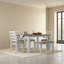 Ensemble de table de salle à manger de style rustique 6 pièces avec 4 chaises ergonomiques et un banc