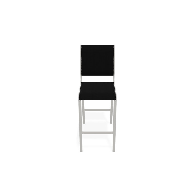 Tabouret de bar 29,5 po Holna, Noir 5D Sunbrella®, Neige texturée
