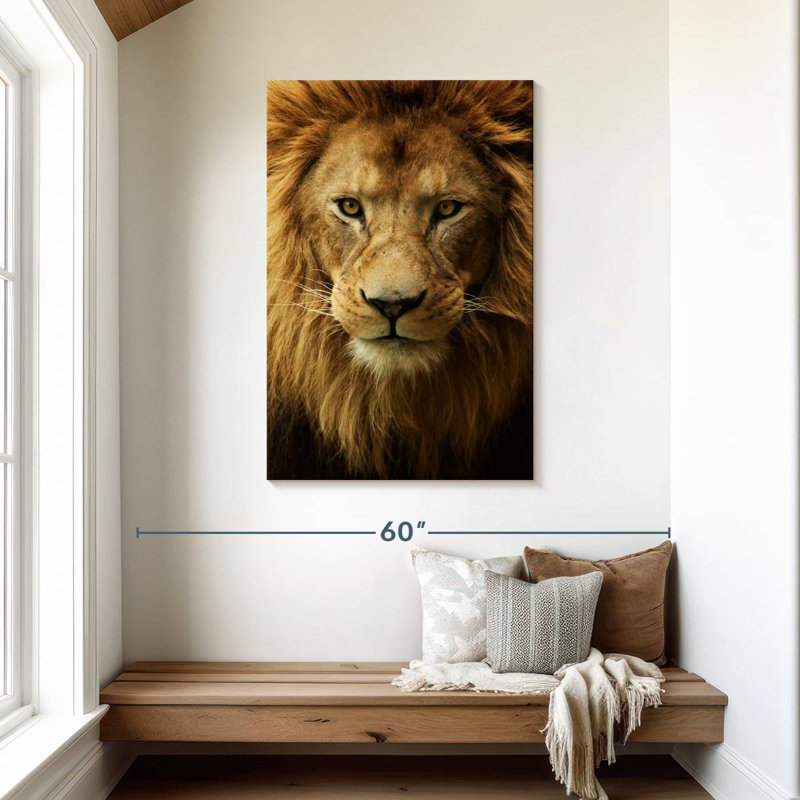 Brampt Fabulous Lion Head, 45" H x 30" W