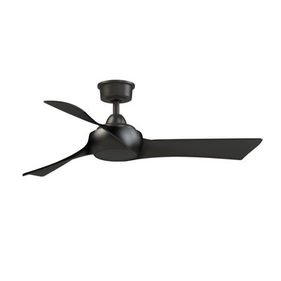 Wrap Custom 48 inch Indoor/Outdoor Ceiling Fan - Dark Bronze with Black blades