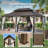 18' W x 12' D Hardtop Gazebo, Double Galvanized Steel Roof & Aluminum Frame for Hot Tub, Deck, Backyard-128908214-128908212