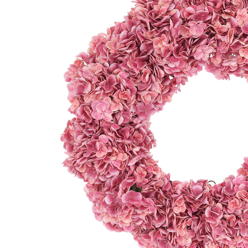 Couronne d'hortensia 24 po Sofia, Rose