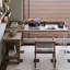 Bureaux en bois massif en L noyer clair-107672476-107672473