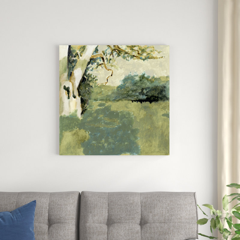«Sun Patch I» par Victoria Barnes - peinture sur toile tendue, H 30 po x l 30 po
