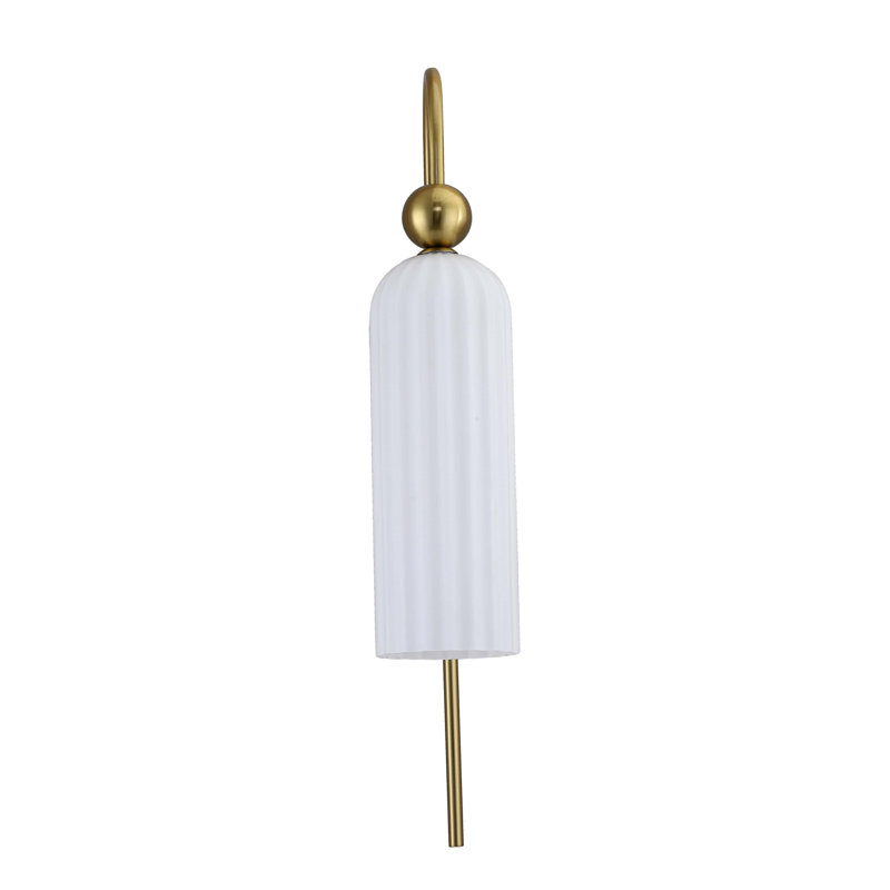 Wolak Armed Sconce, White
