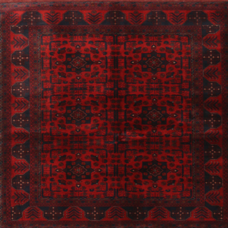Oriental Indoor Rug, Square 3'