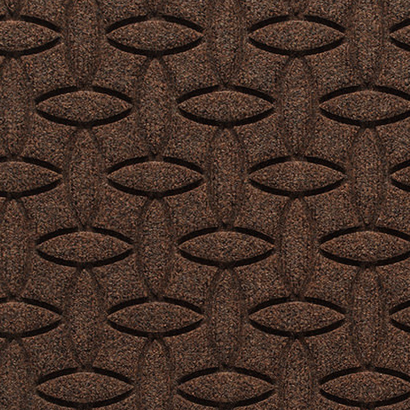 WaterHog® Elipse 35 in. x 84 in. Indoor Outdoor Doormat, Dark Brown, 3' W x 7' L