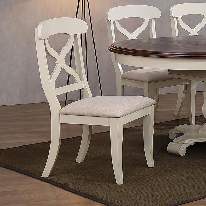 Azura 18.5'' H Upholstered Side Chair, Antique White