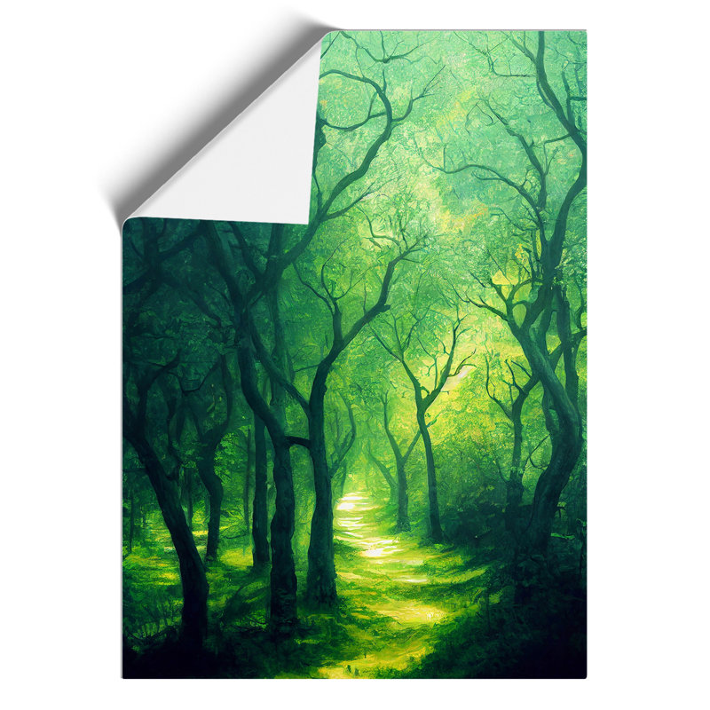 Blissful Forest - Wall Art, 29.7cm H x 21cm W, Paper, No Matte