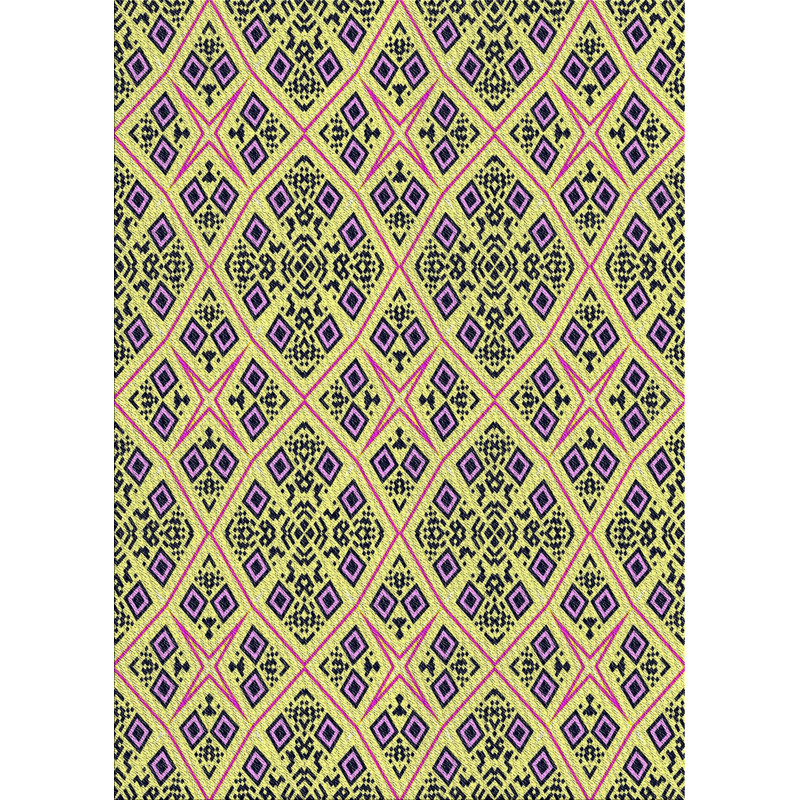 Geometric Indoor Rug, Rectangle 5' x 7'