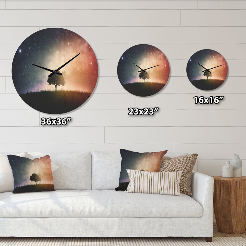 Horloge murale simple en bois, Petit