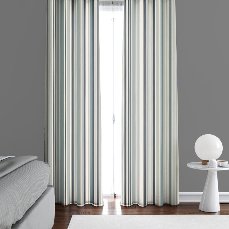 Paire de rideaux semi-transparents en polyester Elasha, L 20 po x L 82 po