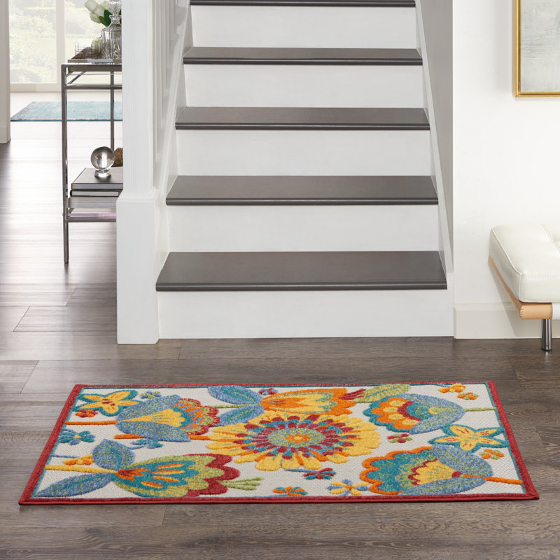 Tapis transitionnel multicolore Newton, Rectangle 2 pi 8 po x 4 pi
