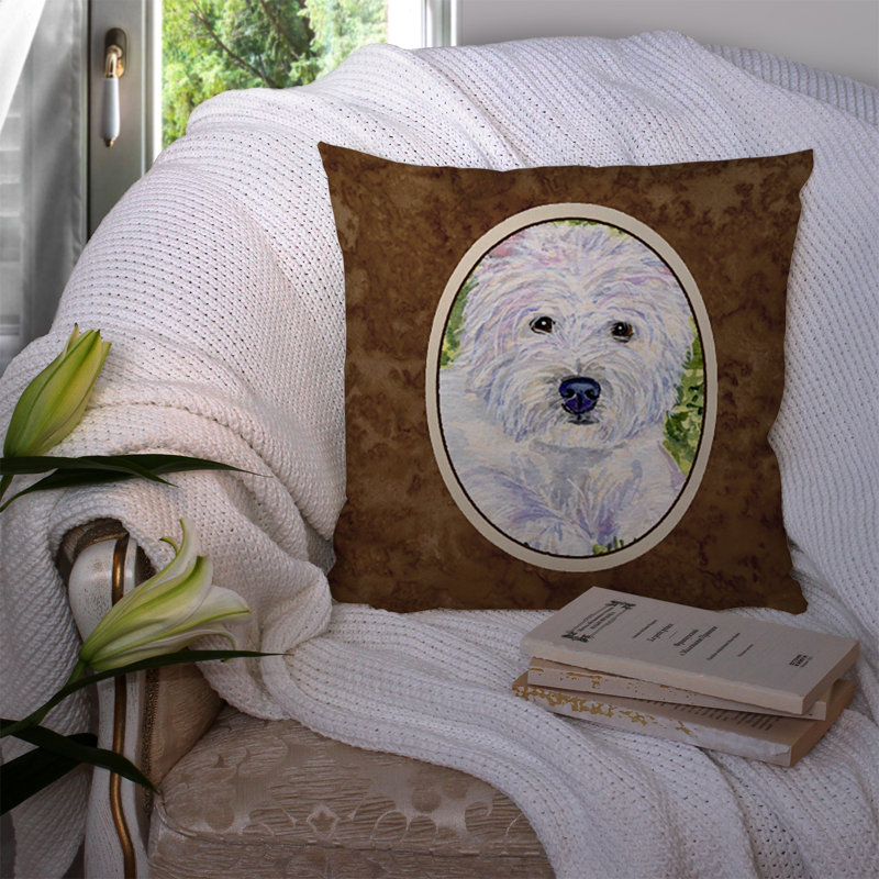 Coussin décoratif intérieur/extérieur westie