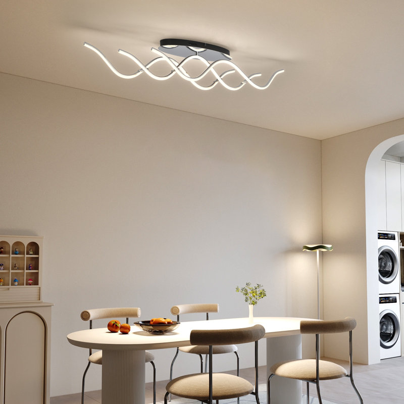 3-Light 103cm LED Dimmable Linear Flush Mount