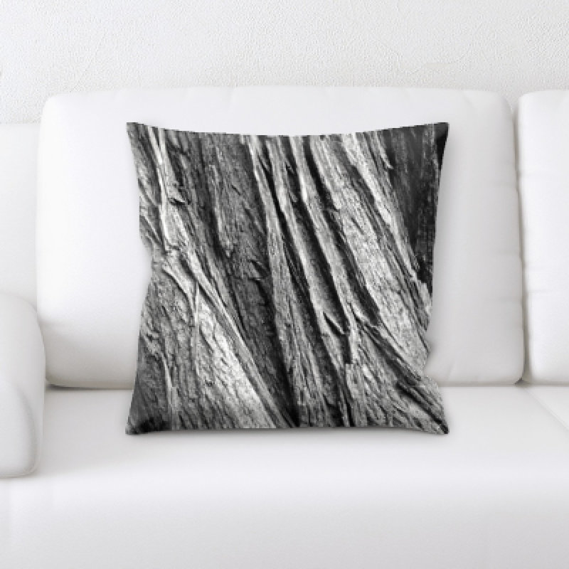 Faux Leather Throw Pillow