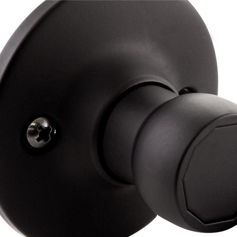 Ball Privacy Decorative Single Dummy Door Lever, Matte Black