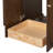 49 Inch Single Oval Sink Bathroom Vanity with Carrara White Marble Countertop 1.5 Inch in Brown Oak-130222948-130222952