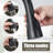 High Arc Kitchen Sink Faucet Kitchen Faucet 3 Holes With Pull Down Spray Head, 2 Handles With 3 Function Spray Heads, Stainless Steel-114043018