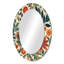 Pragiya Green Fern's Symphony - miroir décoratif fougères, grand miroir mural moderne, impression d'art en métal-1869457485-1869457489