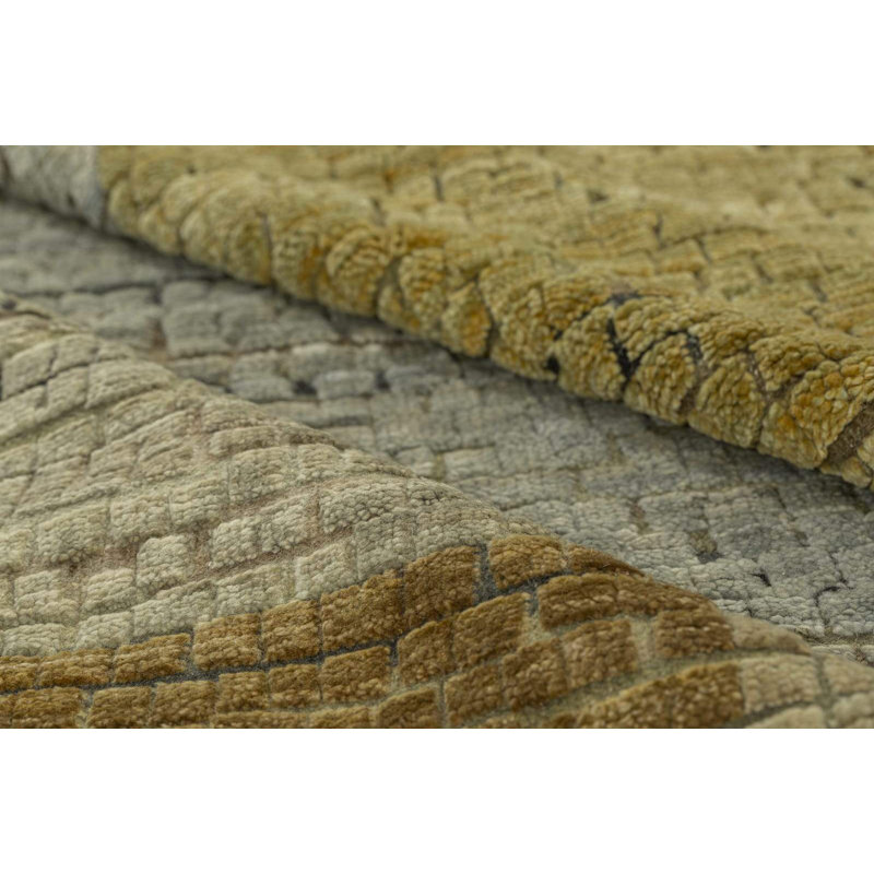 Adamento Wool Geometric Area Rug, Rectangle 12' x 16'