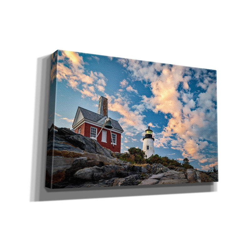 «Pemaquid Dusk» par Rick Berk, art mural sur toile, H 40 po x l 60 po x P 1,5 po