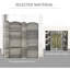 4 Panel Room Divider, 6' Tall Folding Privacy Screen, Hand-Woven Freestanding Wood Partition For Home Office, Bedroom, Mixed Grey