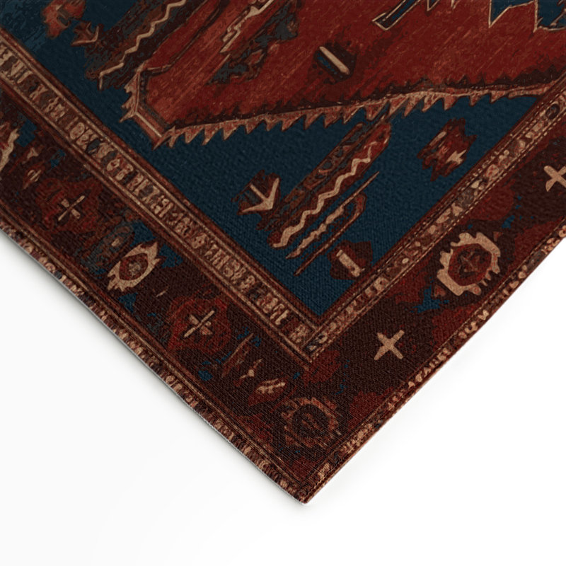 Tapis d'intérieur et d'extérieur brun Persian, Rectangulaire 3 pi x 5 pi