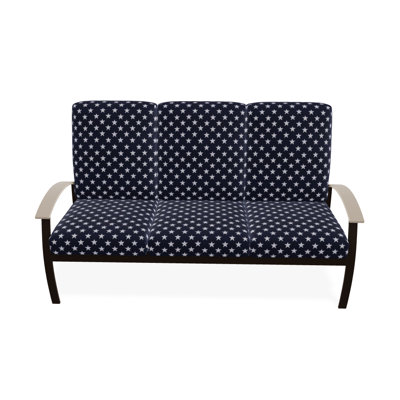 Askar 71.5'' Wide Powder Coated Aluminum Patio Sofa with Cushions