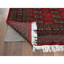 Tapis oriental en laine soyeuse noué à la main rouge profond et saturé 5 pi 1 po x 7 pi 9 po Mori Super Bokara 250 KPSI 8EFCB97E7774485CB230FE9CF498982A