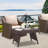 Devasheeh Rectangular Wicker/Rattan Outdoor Folding Coffee Table