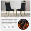 Chaise de salle à manger en velours