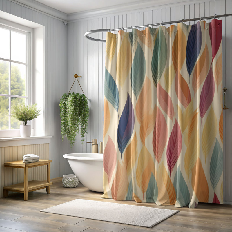 Rideau de douche Inda, H 74 po x l 71 po