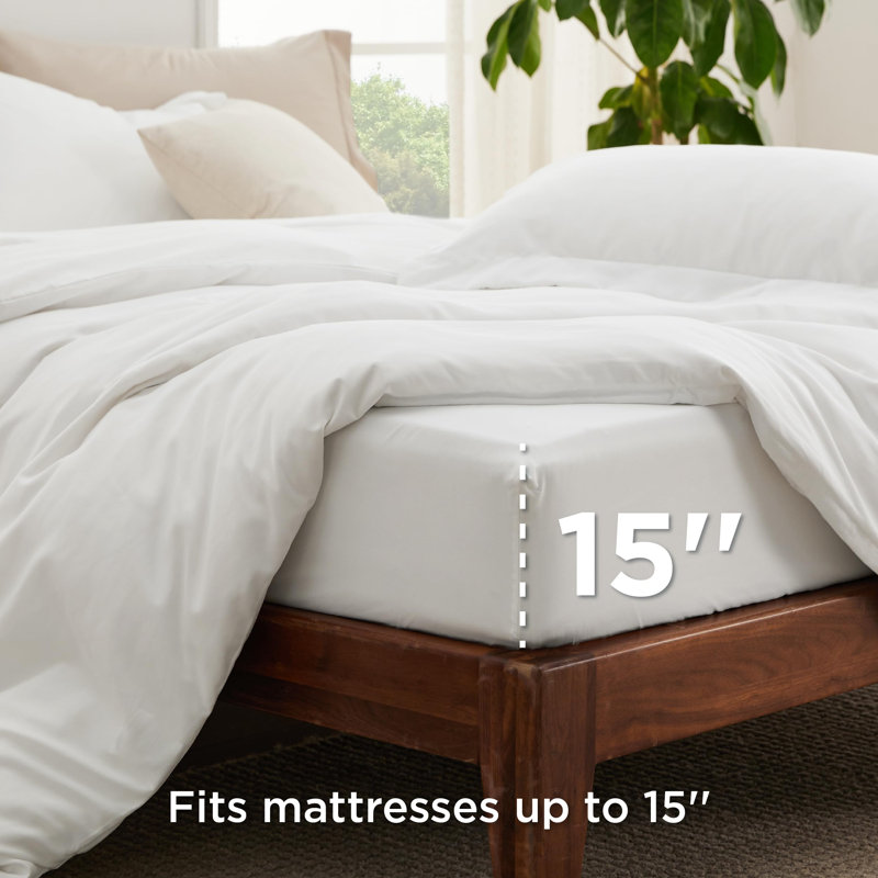 Ensemble de housse de couette avec drap-housse, Blanc, Housse de couette grand + 3 articles supplémentai