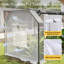 Mini serre, housse en PE imperméable, résistante aux rayons UV et portative, pour installation à l'extérieur, H 3 pi x l 4 pi x P 3 pi-120896734
