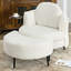 Fauteuil rembourré simple avec repose-pieds mobile-2106957798
